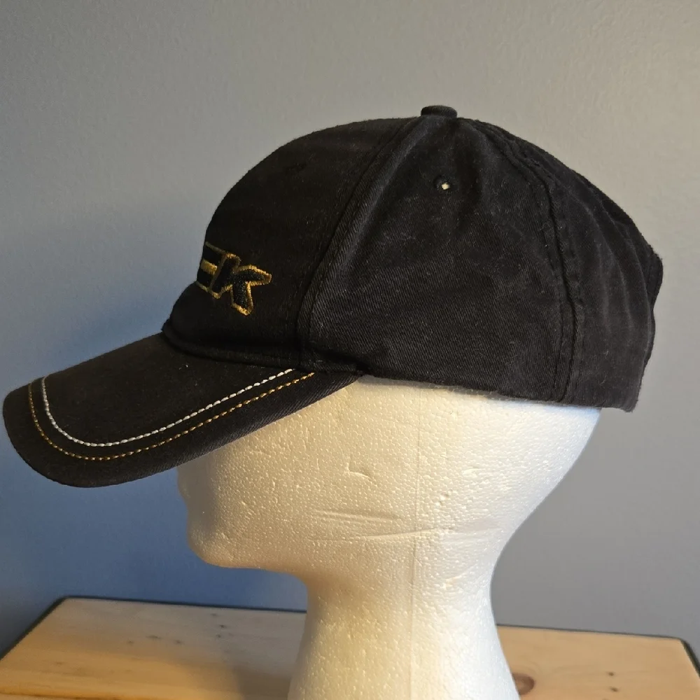 Mack Trucking Co Logo Black and Gold Cotton Adjustable Snap Back Cap - Picture 4 of 10